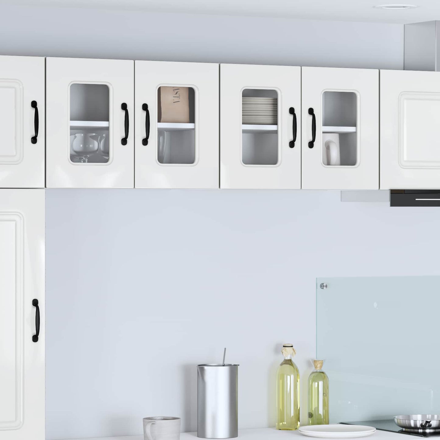 vidaXL Dishwasher Panel Kalmar High Gloss White 60 x 31 x 40 cm 1