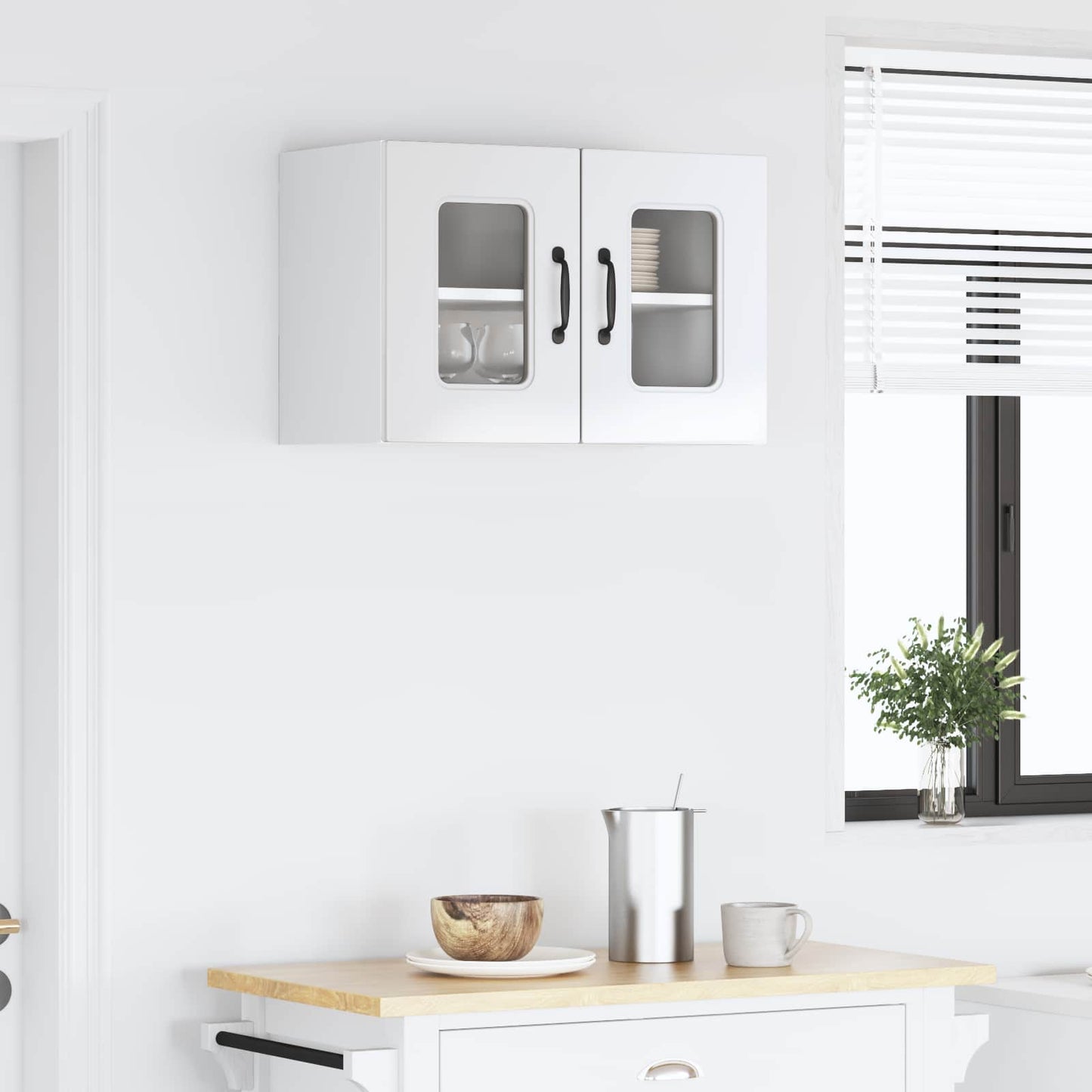 vidaXL Dishwasher Panel Kalmar High Gloss White 60 x 31 x 40 cm 5