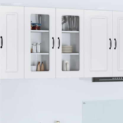 vidaXL Dishwasher Panel Kalmar White 40 x 31 x 80 cm Engineered Wood 1