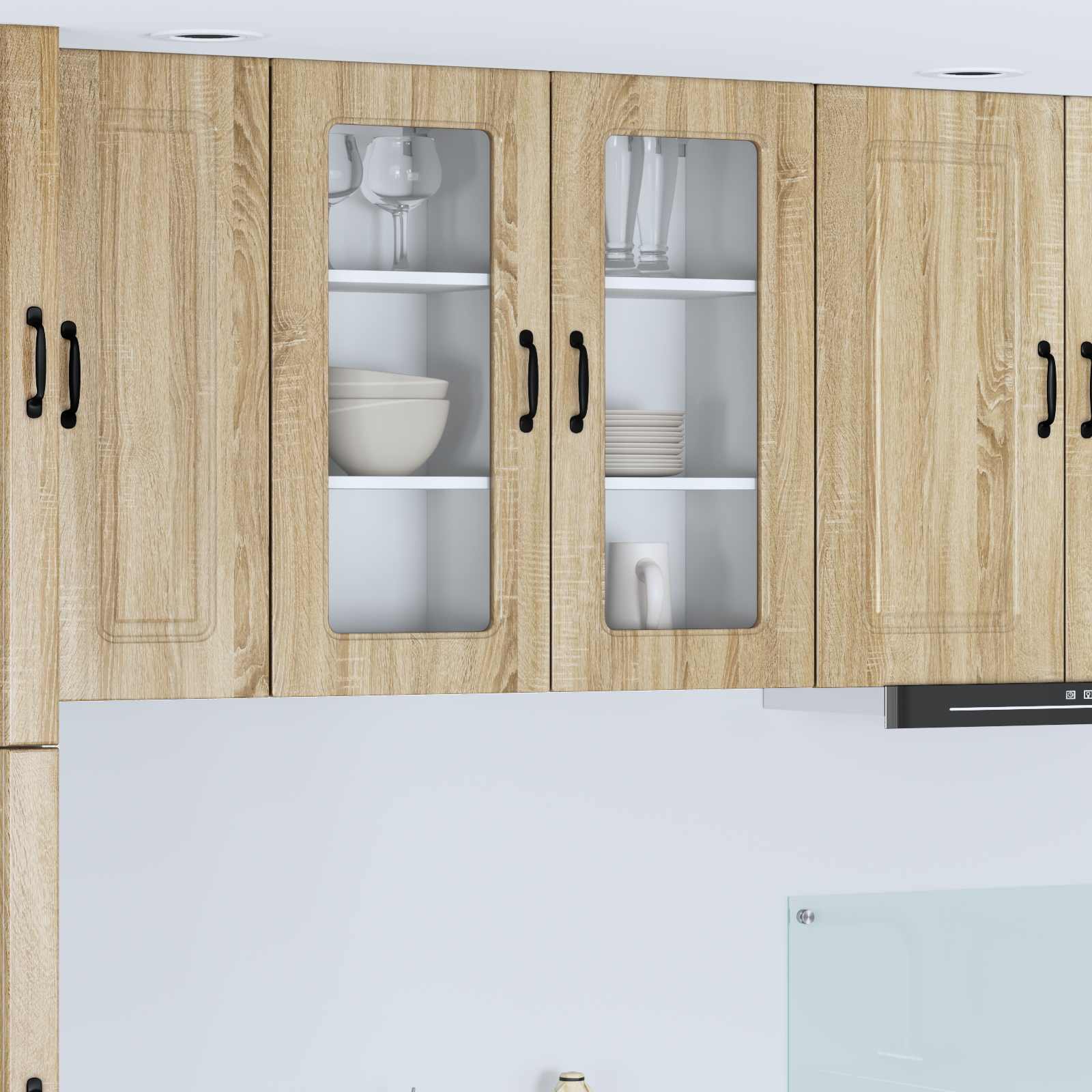 vidaXL Dishwasher Panel Kalmar Sonoma Oak 40 x 31 x 80 cm 1