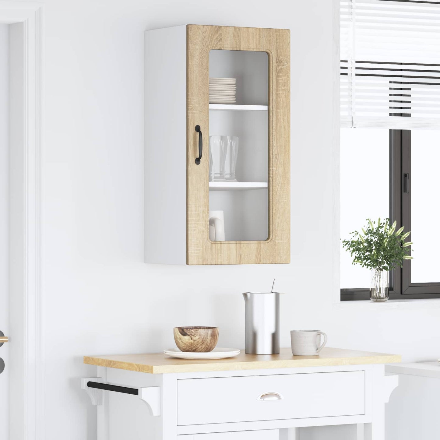 vidaXL Dishwasher Panel Kalmar Sonoma Oak 40 x 31 x 80 cm 4