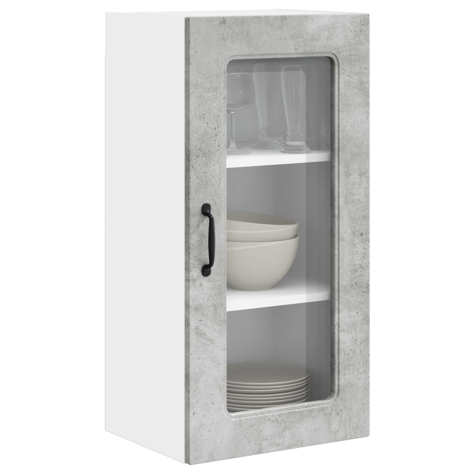 vidaXL Dishwasher Panel Kalmar Concrete Grey 40 x 31 x 80 cm 3