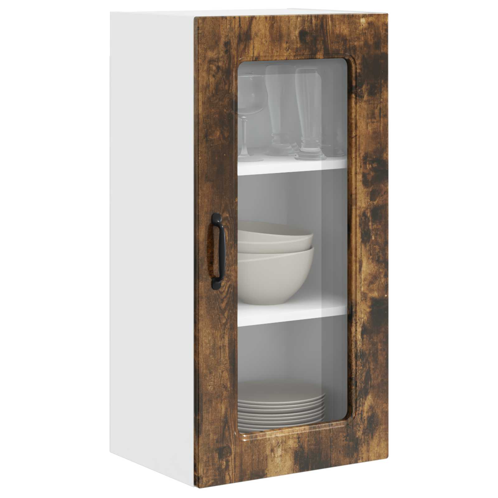 vidaXL Dishwasher Panel Kalmar Smoked Oak 40 x 31 x 80 cm 3