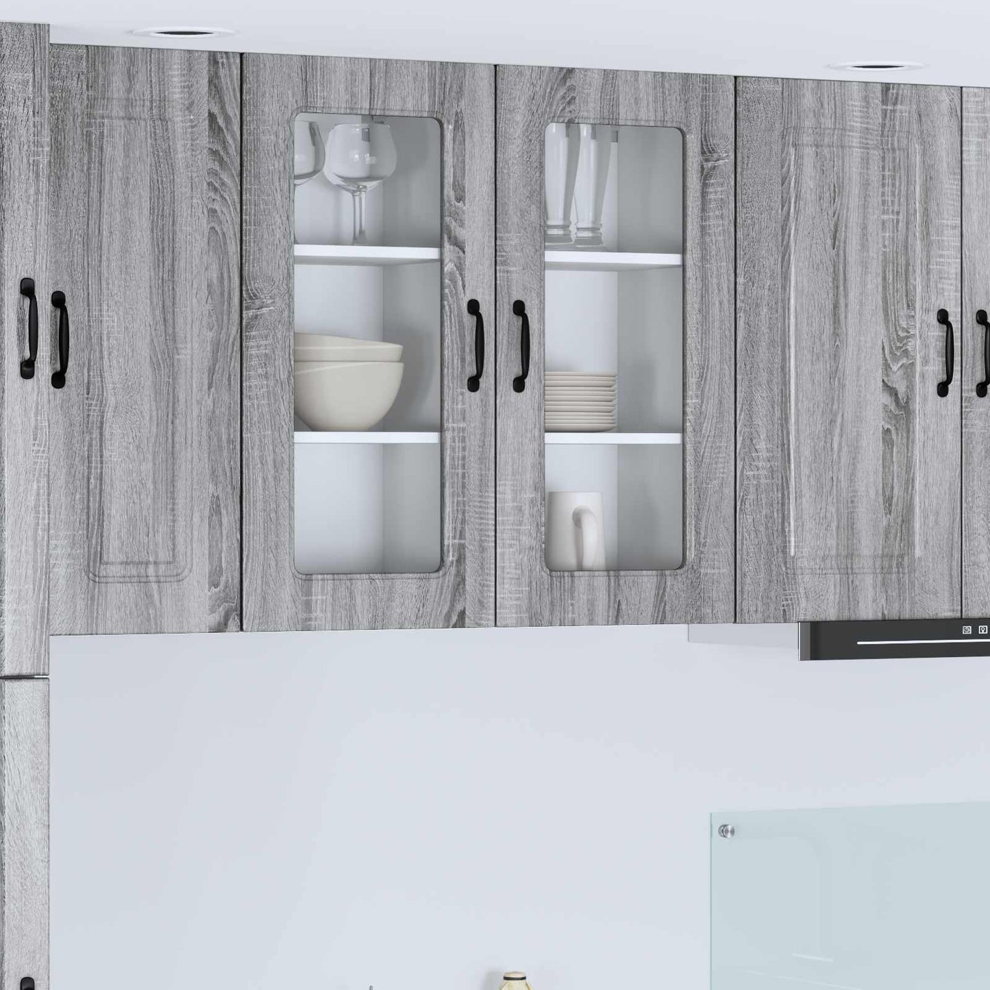 vidaXL Dishwasher Panel Kalmar Grey Sonoma 40 x 31 x 80 cm 1