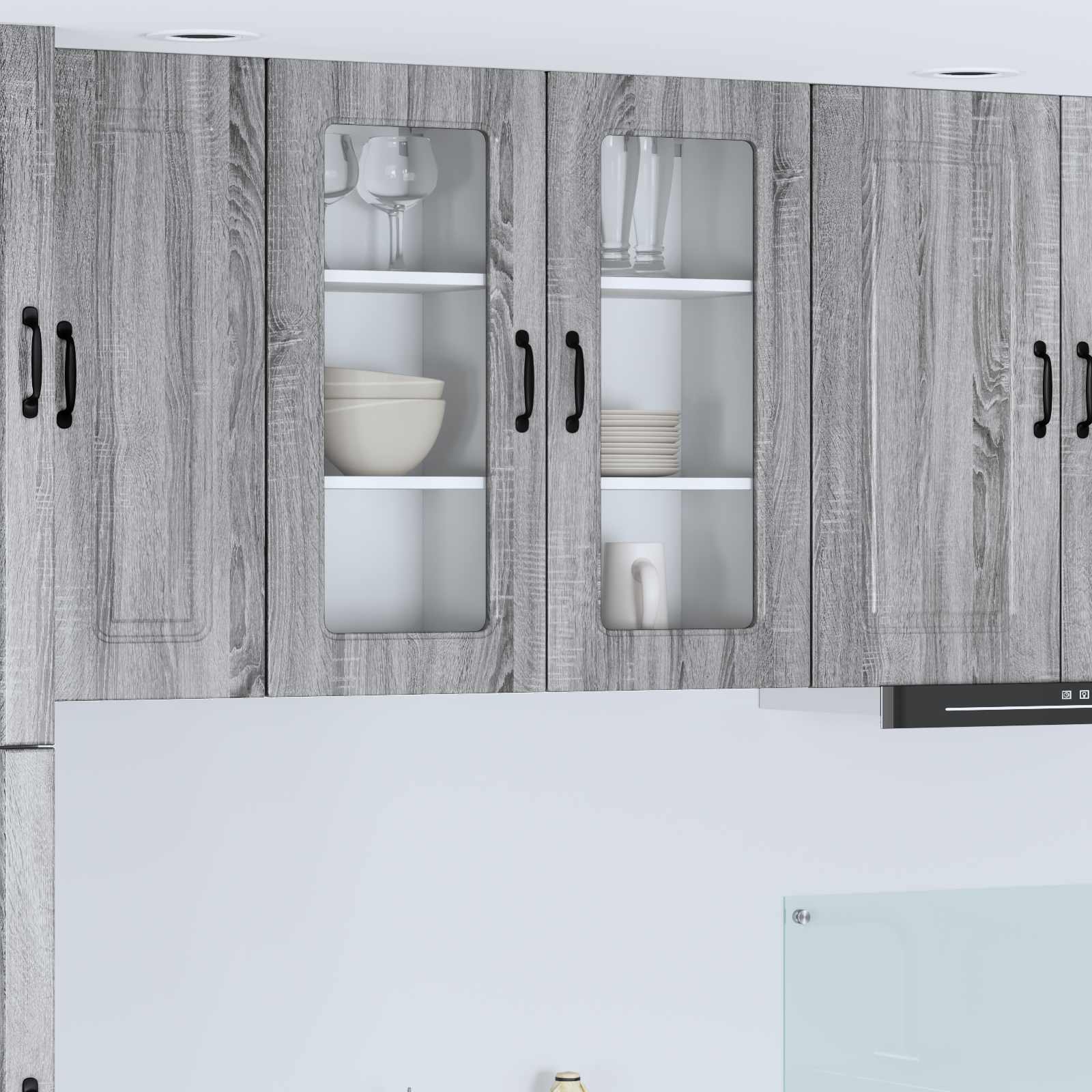 vidaXL Dishwasher Panel Kalmar Grey Sonoma 40 x 31 x 80 cm 1