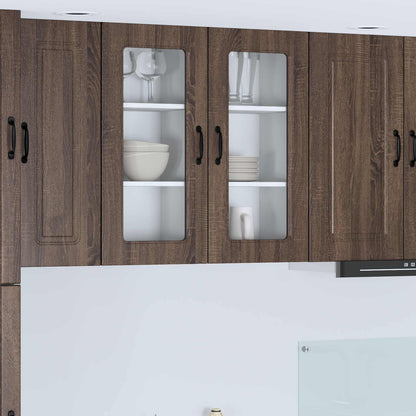 vidaXL Dishwasher Panel Kalmar Brown Oak 40 x 31 x 80 cm 1
