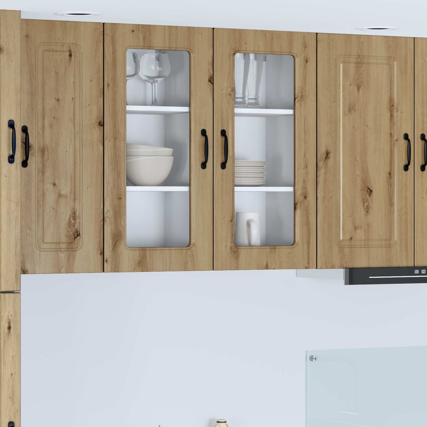 vidaXL Dishwasher Panel Kalmar Artisan Oak 40 x 31 x 80 cm 1