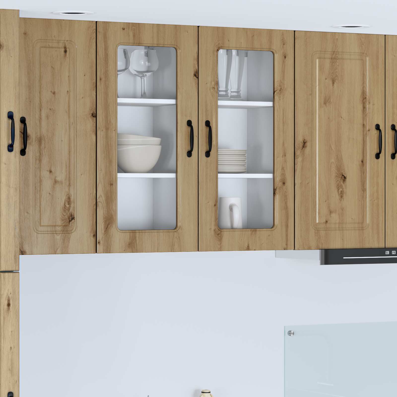 vidaXL Dishwasher Panel Kalmar Artisan Oak 40 x 31 x 80 cm 1