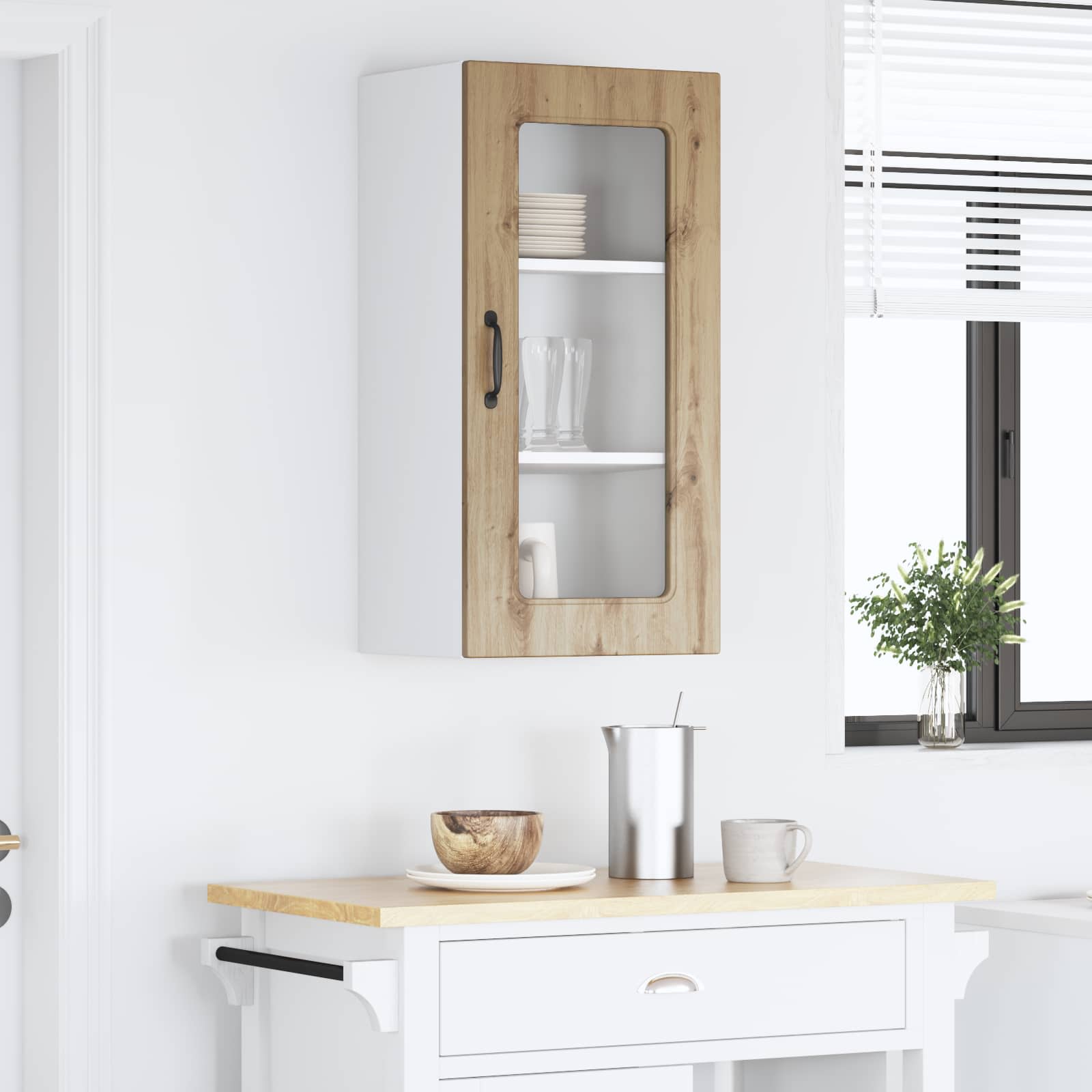 vidaXL Dishwasher Panel Kalmar Artisan Oak 40 x 31 x 80 cm 4
