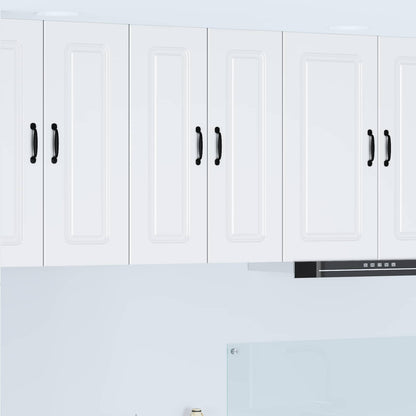 vidaXL Dishwasher Panel Kalmar White 30 x 31 x 80 cm Engineered Wood 1