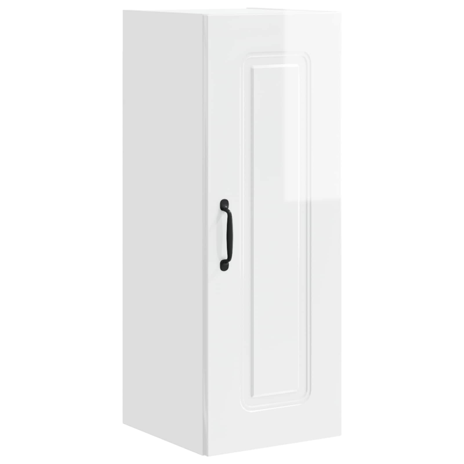 vidaXL Dishwasher Panel Kalmar High Gloss White 30 x 31 x 80 cm 2