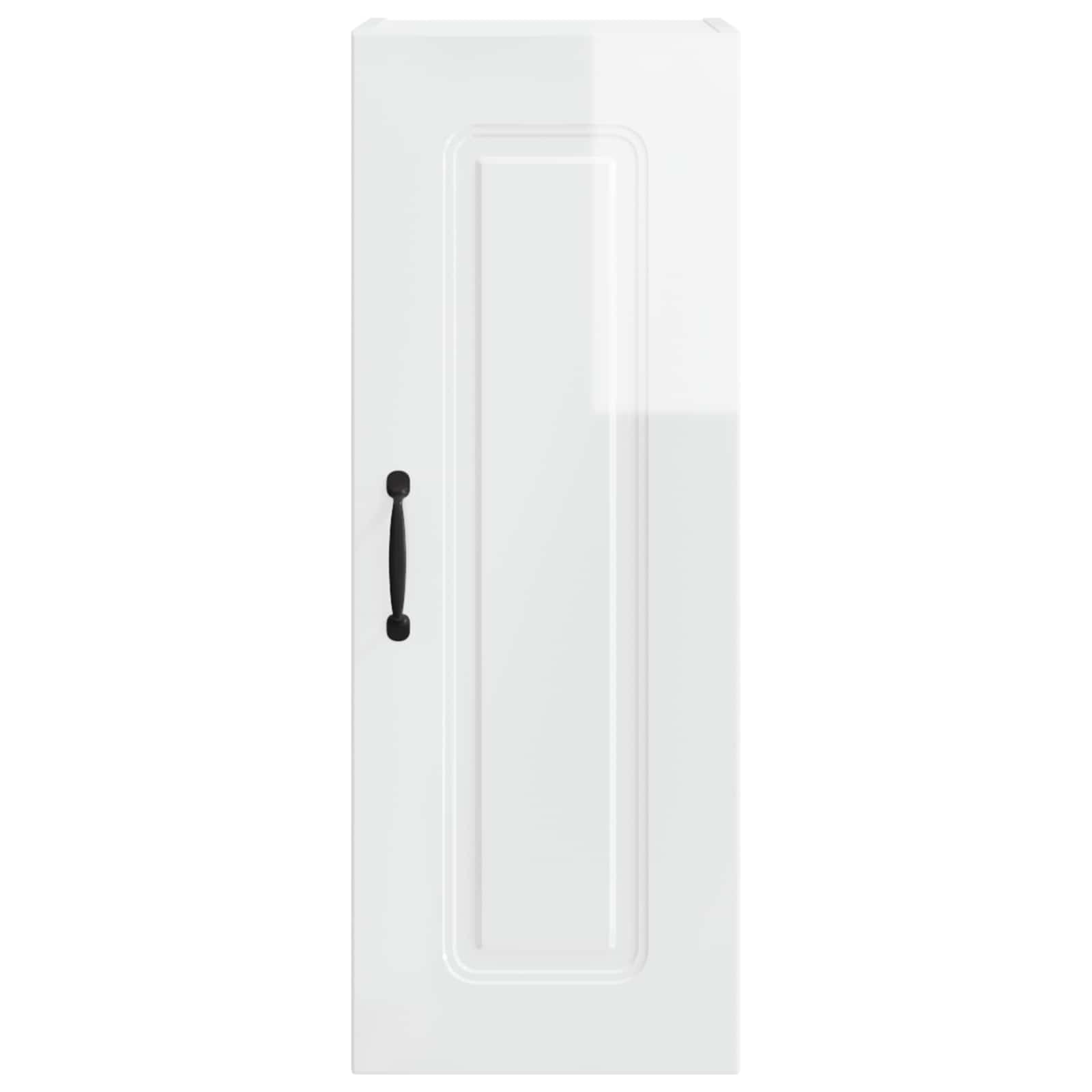 vidaXL Dishwasher Panel Kalmar High Gloss White 30 x 31 x 80 cm 6