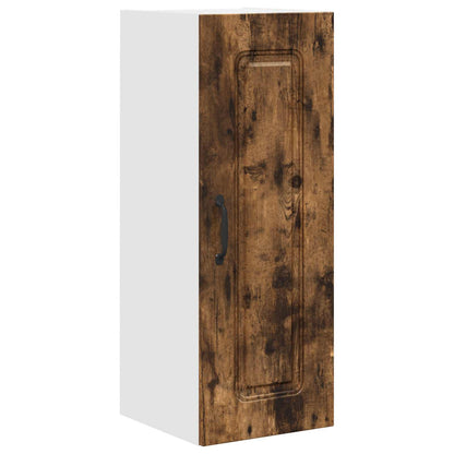 vidaXL Kitchen Wall Cabinet with Glass Door "Kalmar" Smoked Oak