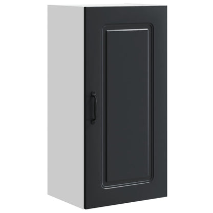 vidaXL Dishwasher Panel Kalmar Black 40 x 31 x 80 cm Engineered Wood 2