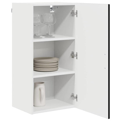 vidaXL Dishwasher Panel Kalmar Black 40 x 31 x 80 cm Engineered Wood 3