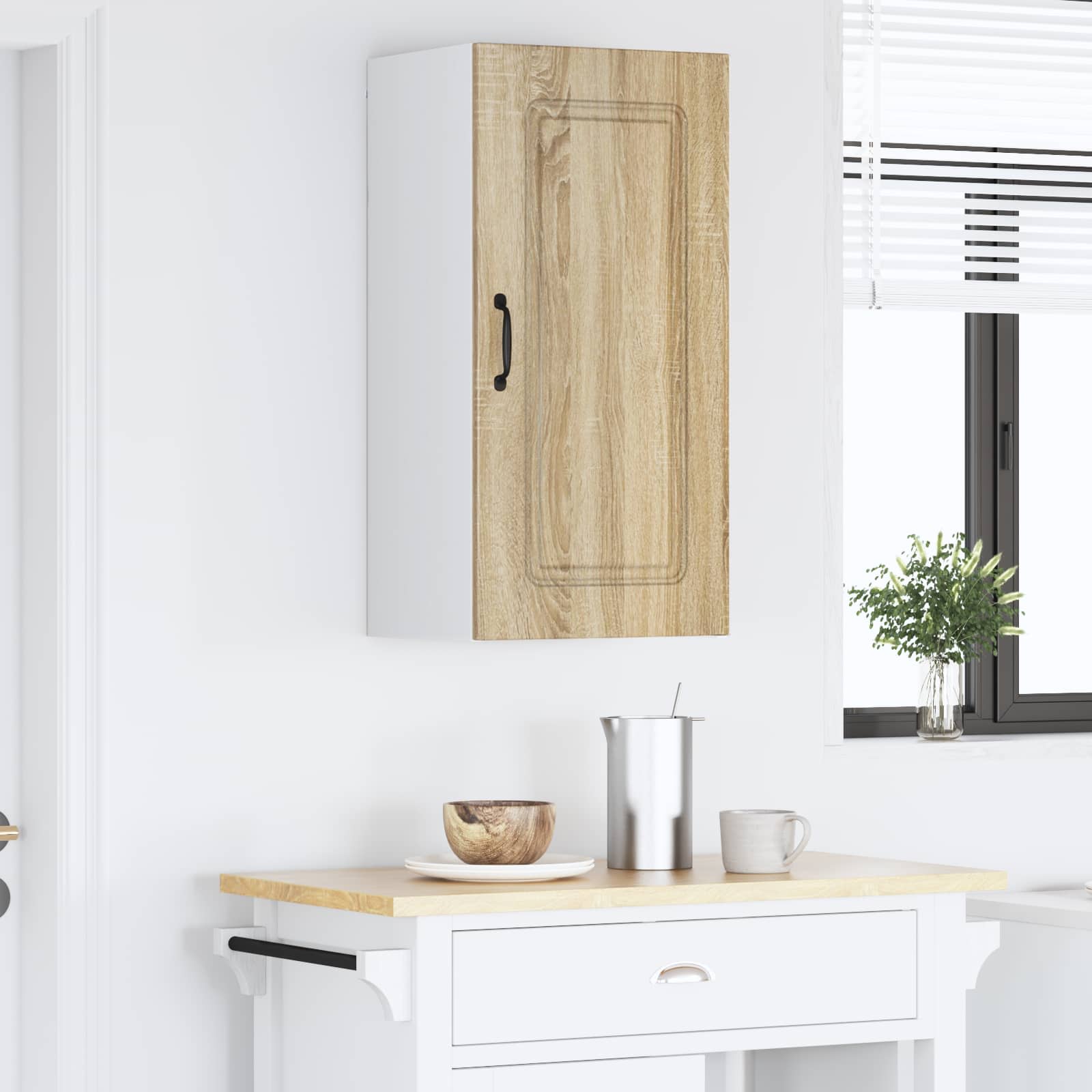 vidaXL Dishwasher Panel Kalmar Sonoma Oak 40 x 31 x 80 cm 4