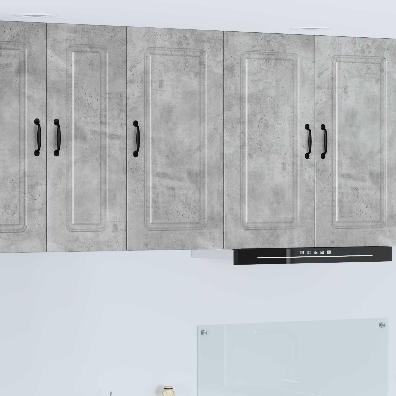 vidaXL Dishwasher Panel Kalmar Concrete Grey 40 x 31 x 80 cm 1