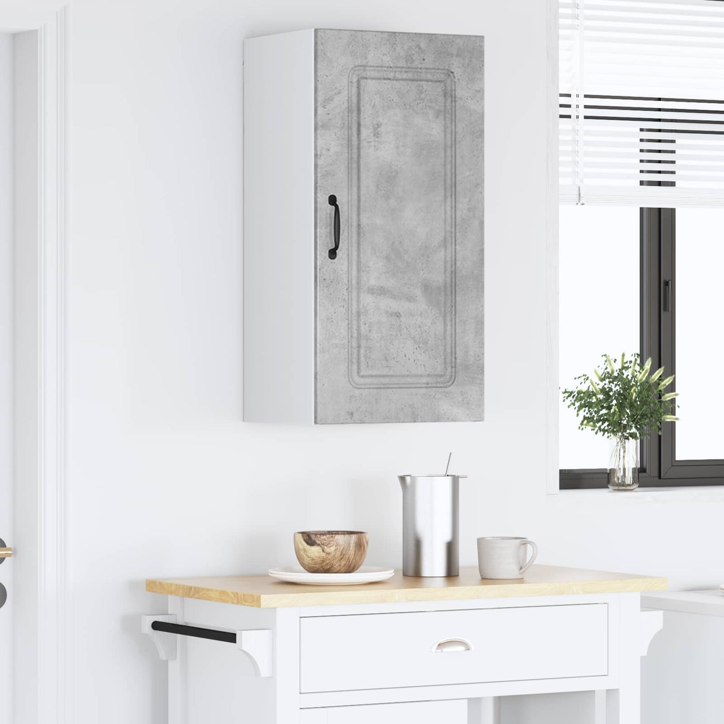 vidaXL Dishwasher Panel Kalmar Concrete Grey 40 x 31 x 80 cm 4