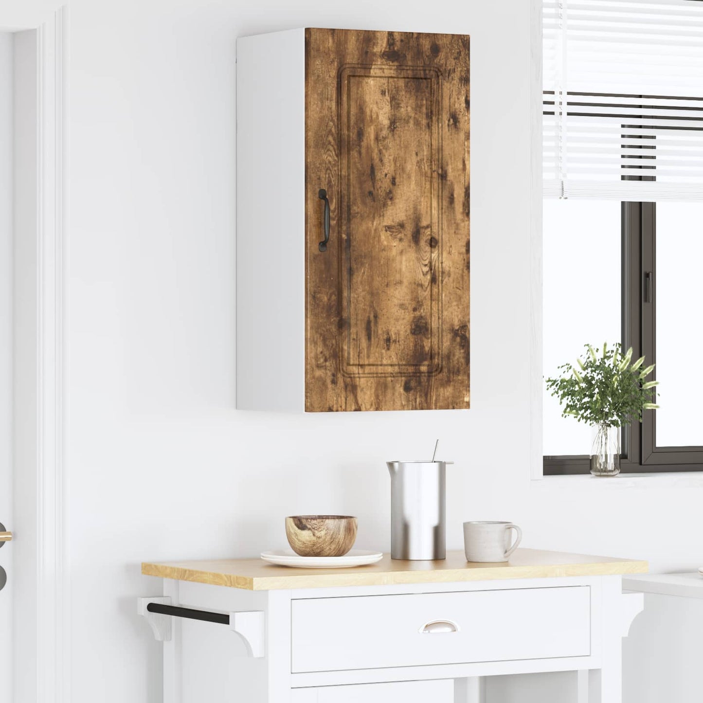 vidaXL Dishwasher Panel Kalmar Smoked Oak 40 x 31 x 80 cm 4
