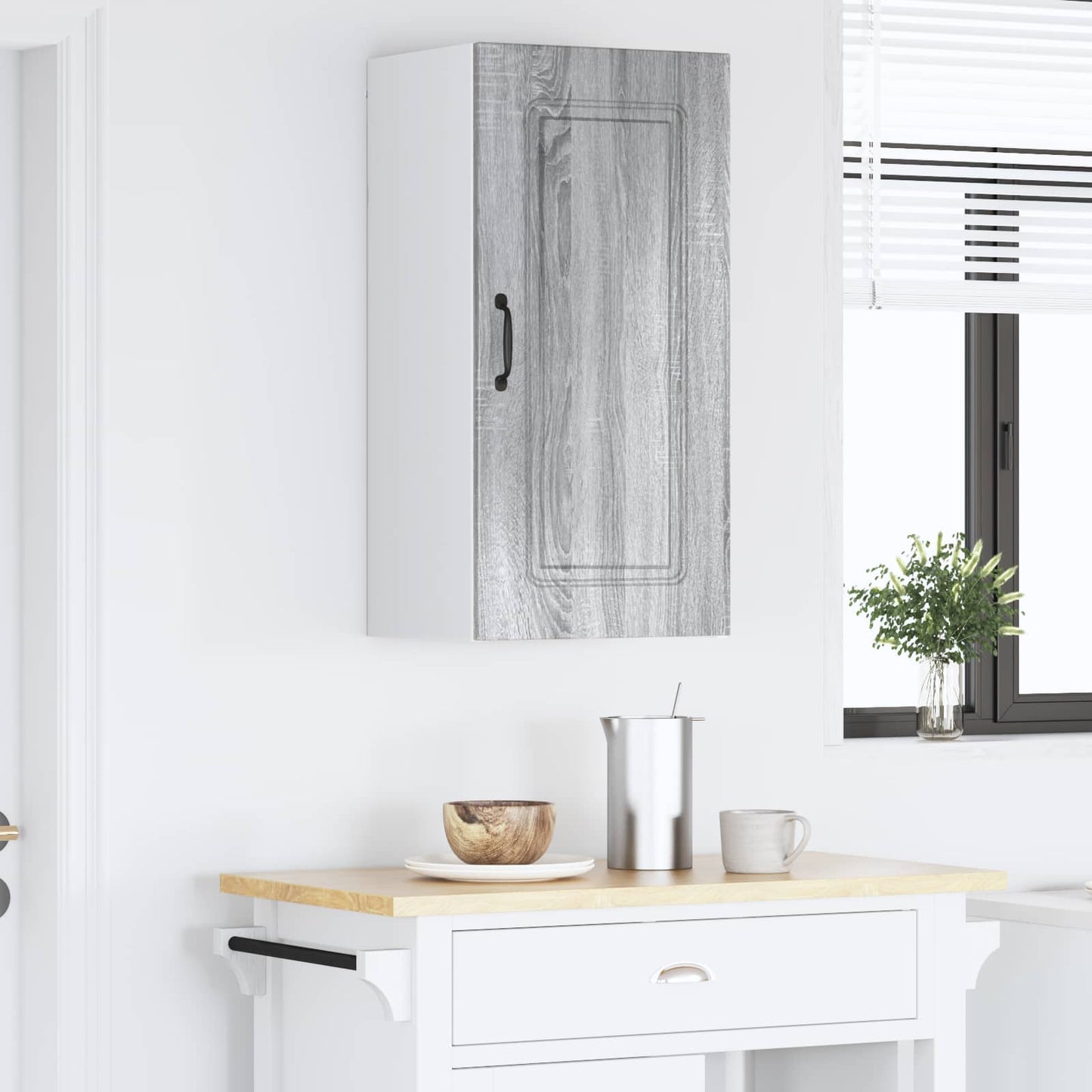 vidaXL Dishwasher Panel Kalmar Grey Sonoma 40 x 31 x 80 cm 4