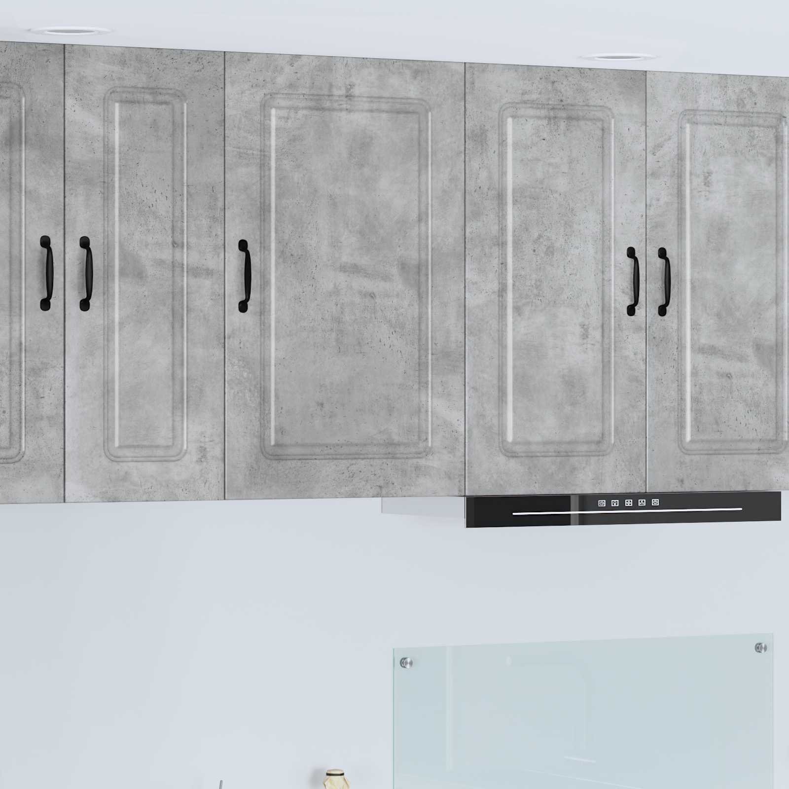 vidaXL Dishwasher Panel Kalmar Concrete Grey 50 x 31 x 80 cm 1