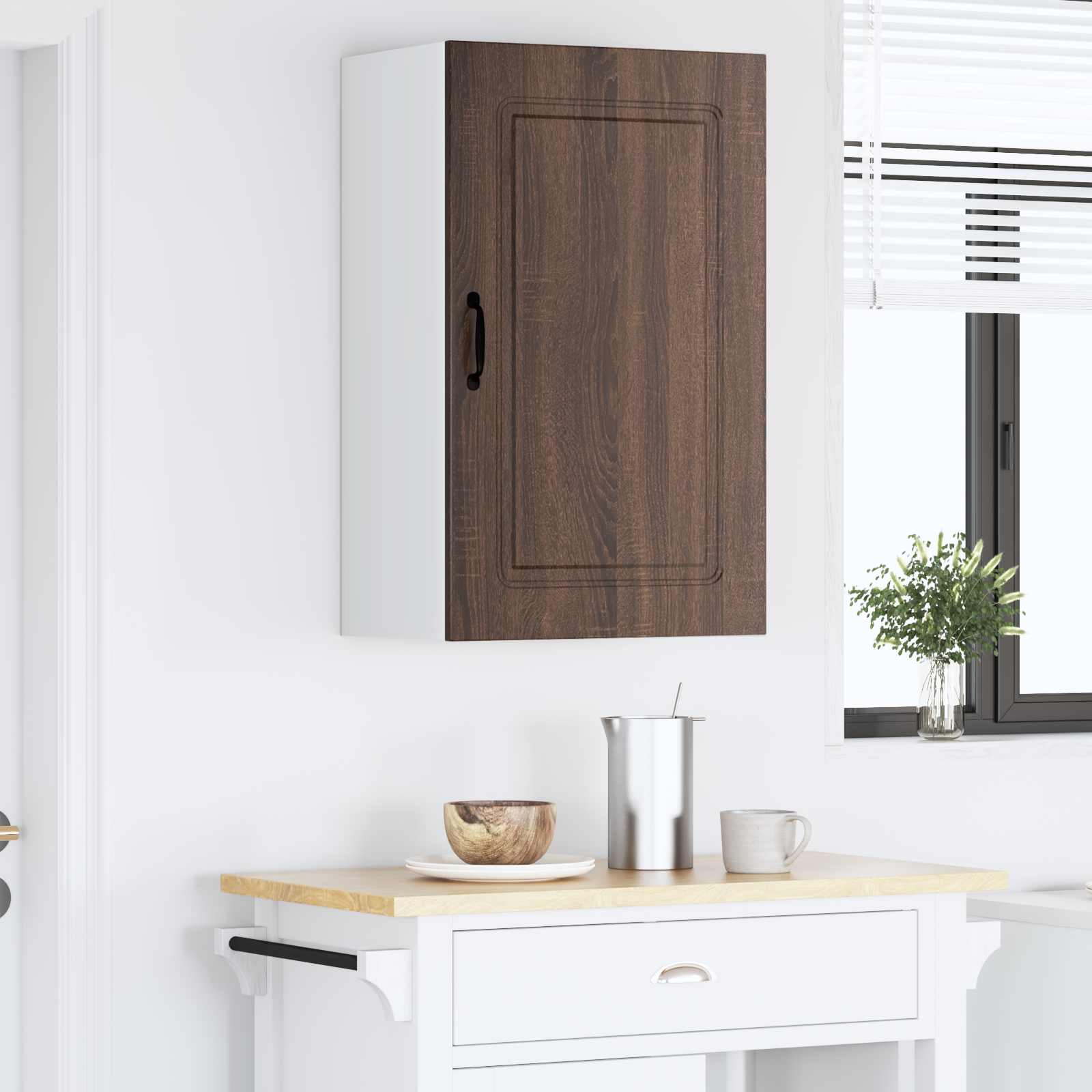 vidaXL Dishwasher Panel Kalmar Brown Oak 50 x 31 x 80 cm 4