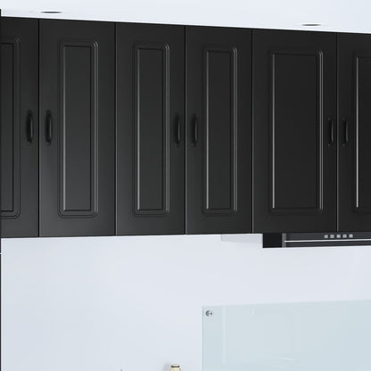 vidaXL Dishwasher Panel Kalmar Black 60 x 31 x 80 cm Engineered Wood 1