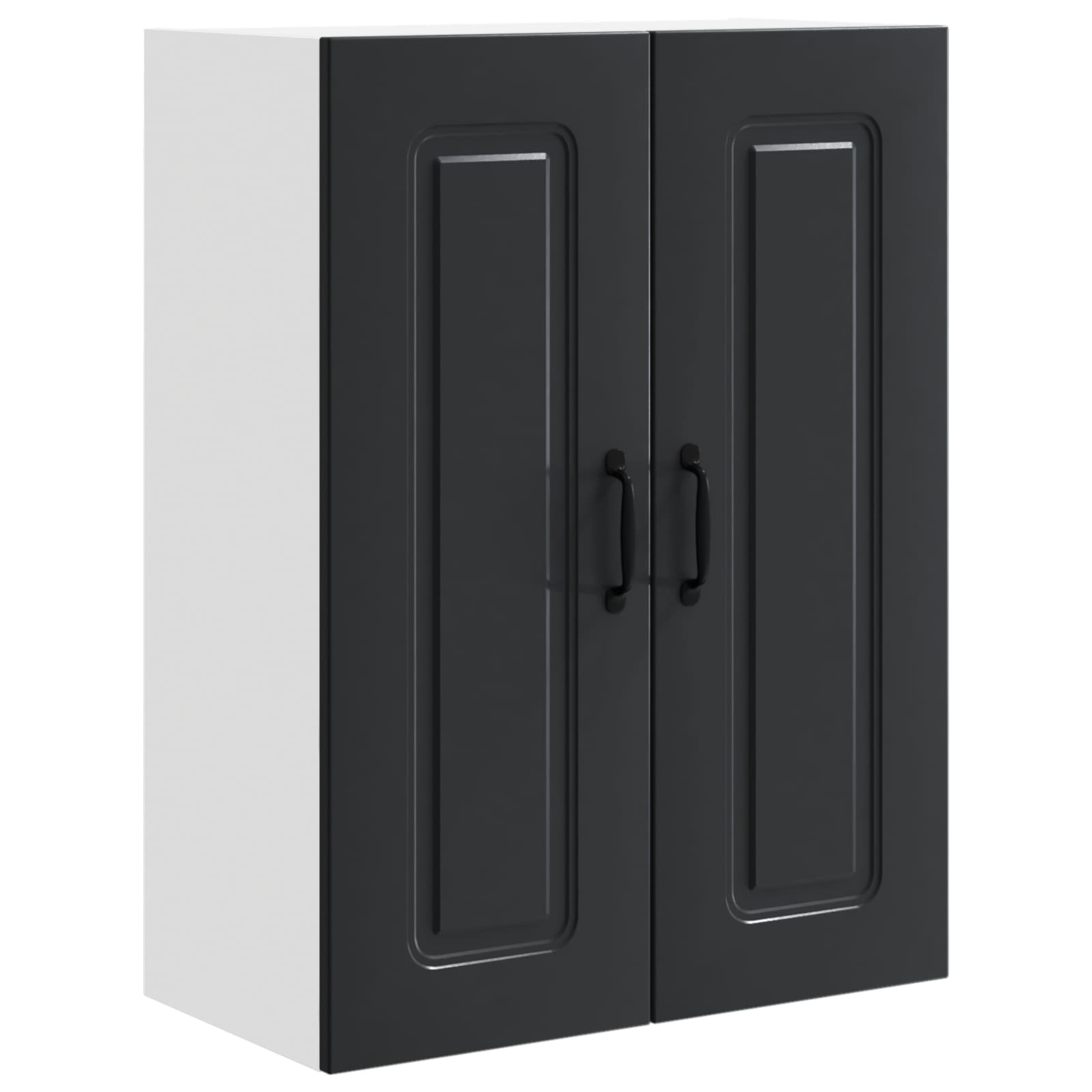 vidaXL Dishwasher Panel Kalmar Black 60 x 31 x 80 cm Engineered Wood 2