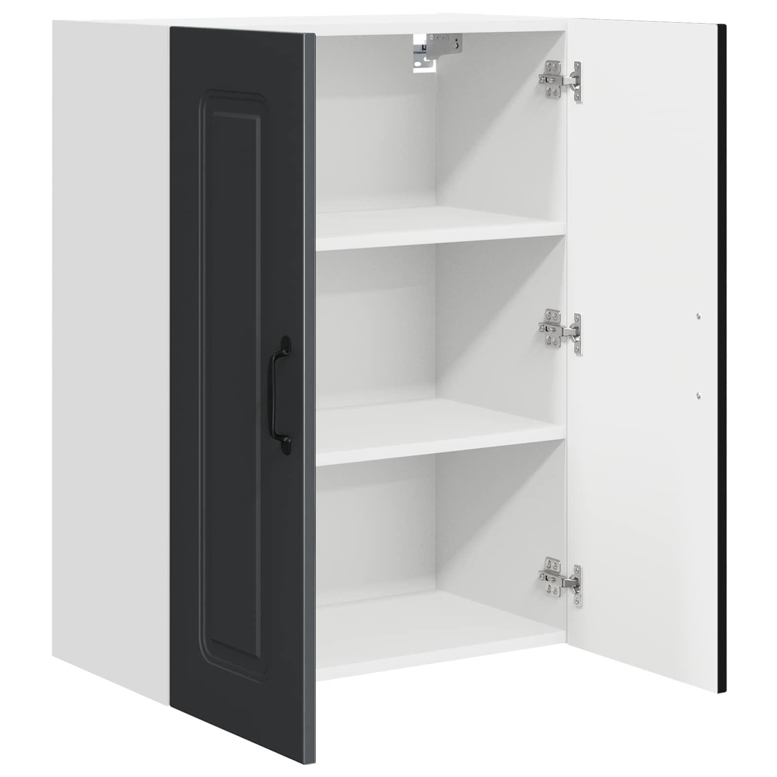 vidaXL Dishwasher Panel Kalmar Black 60 x 31 x 80 cm Engineered Wood 5