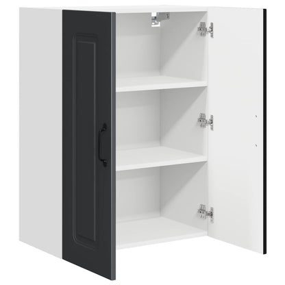 vidaXL Dishwasher Panel Kalmar Black 60 x 31 x 80 cm Engineered Wood 5