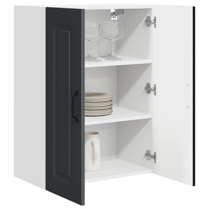 vidaXL Dishwasher Panel Kalmar Black 60 x 31 x 80 cm Engineered Wood 3