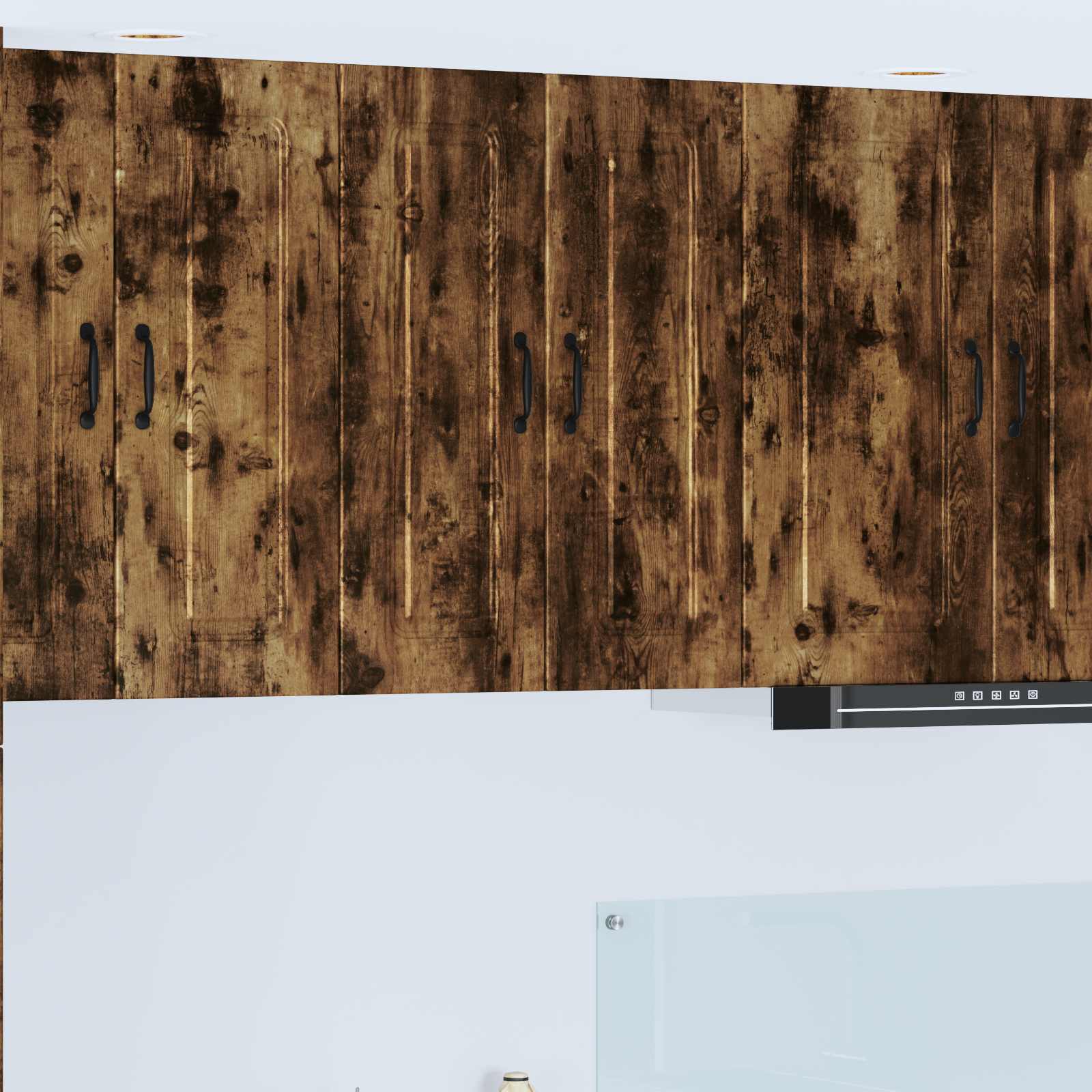 vidaXL Dishwasher Panel Kalmar Smoked Oak 60 x 31 x 80 cm 1