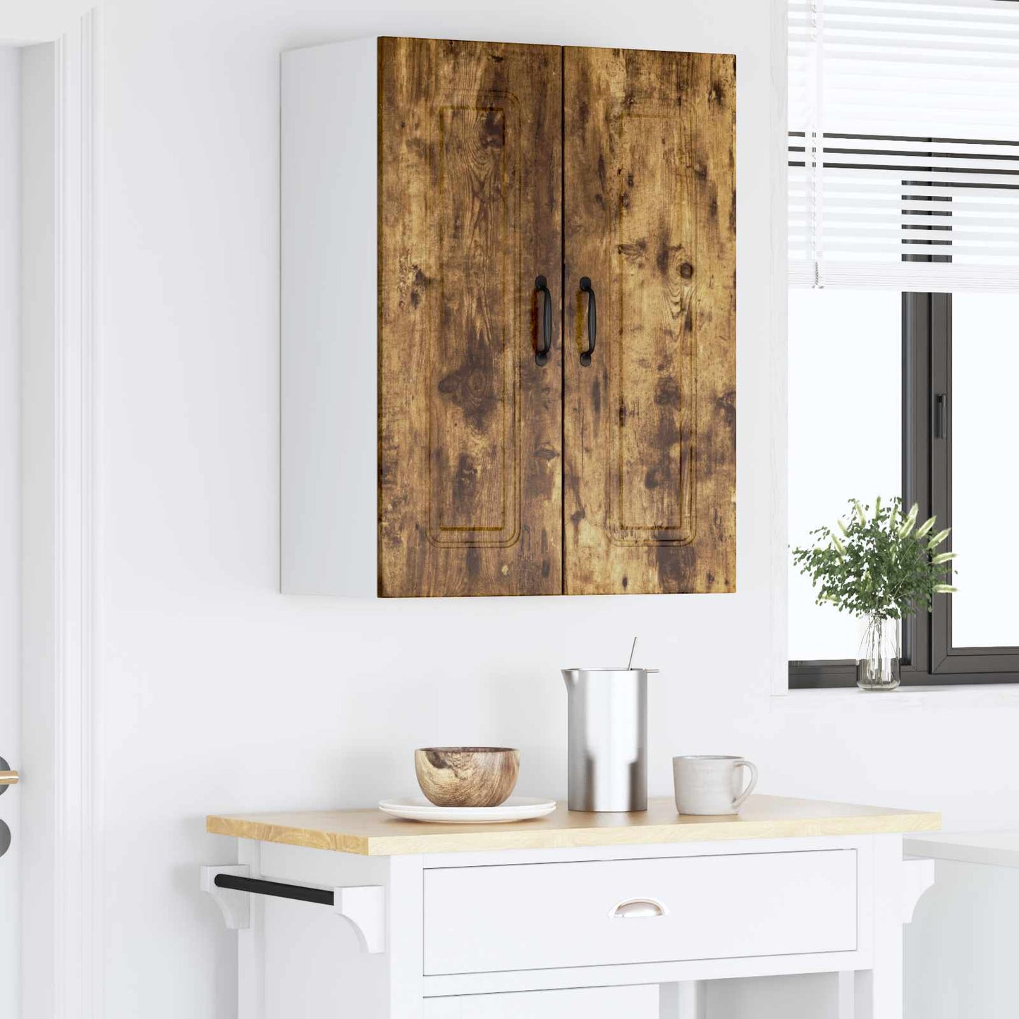 vidaXL Dishwasher Panel Kalmar Smoked Oak 60 x 31 x 80 cm 4
