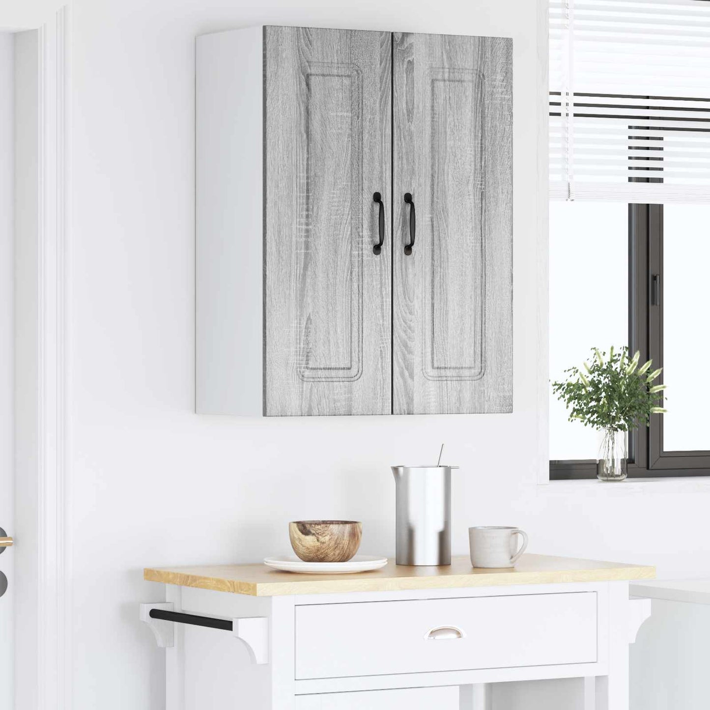 vidaXL Dishwasher Panel Kalmar Grey Sonoma 60 x 31 x 80 cm 4