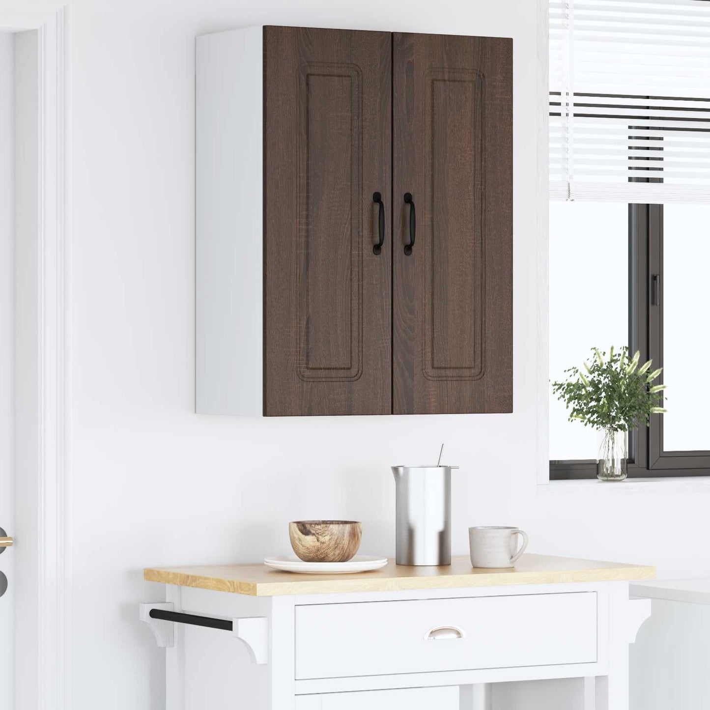vidaXL Dishwasher Panel Kalmar Brown Oak 60 x 31 x 80 cm 4