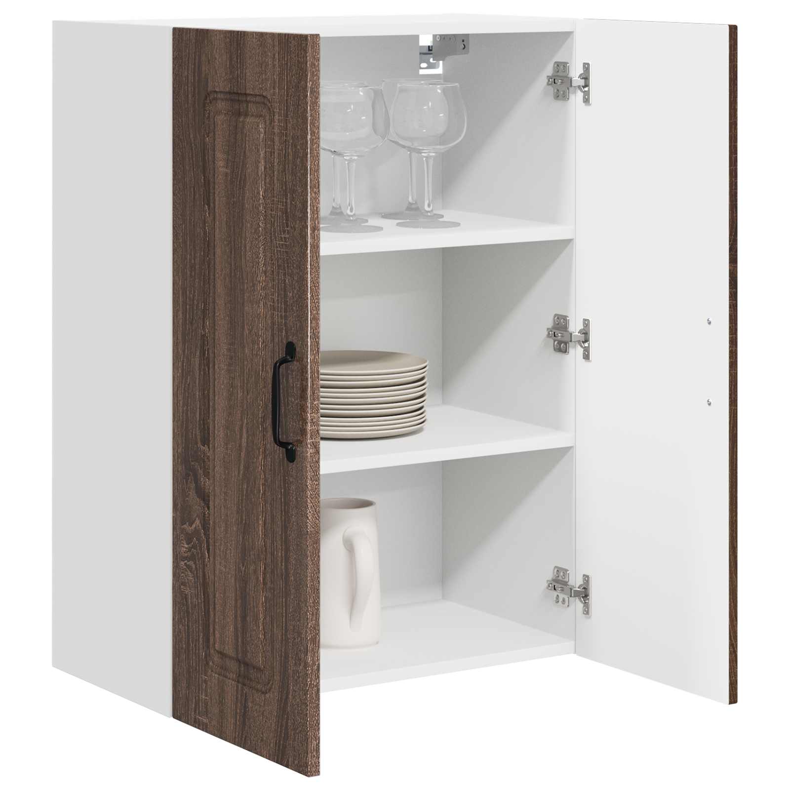 vidaXL Dishwasher Panel Kalmar Brown Oak 60 x 31 x 80 cm 3