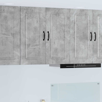 vidaXL Kitchen Wall Cabinet "Kalmar" Engineered Wood Concrete Grey