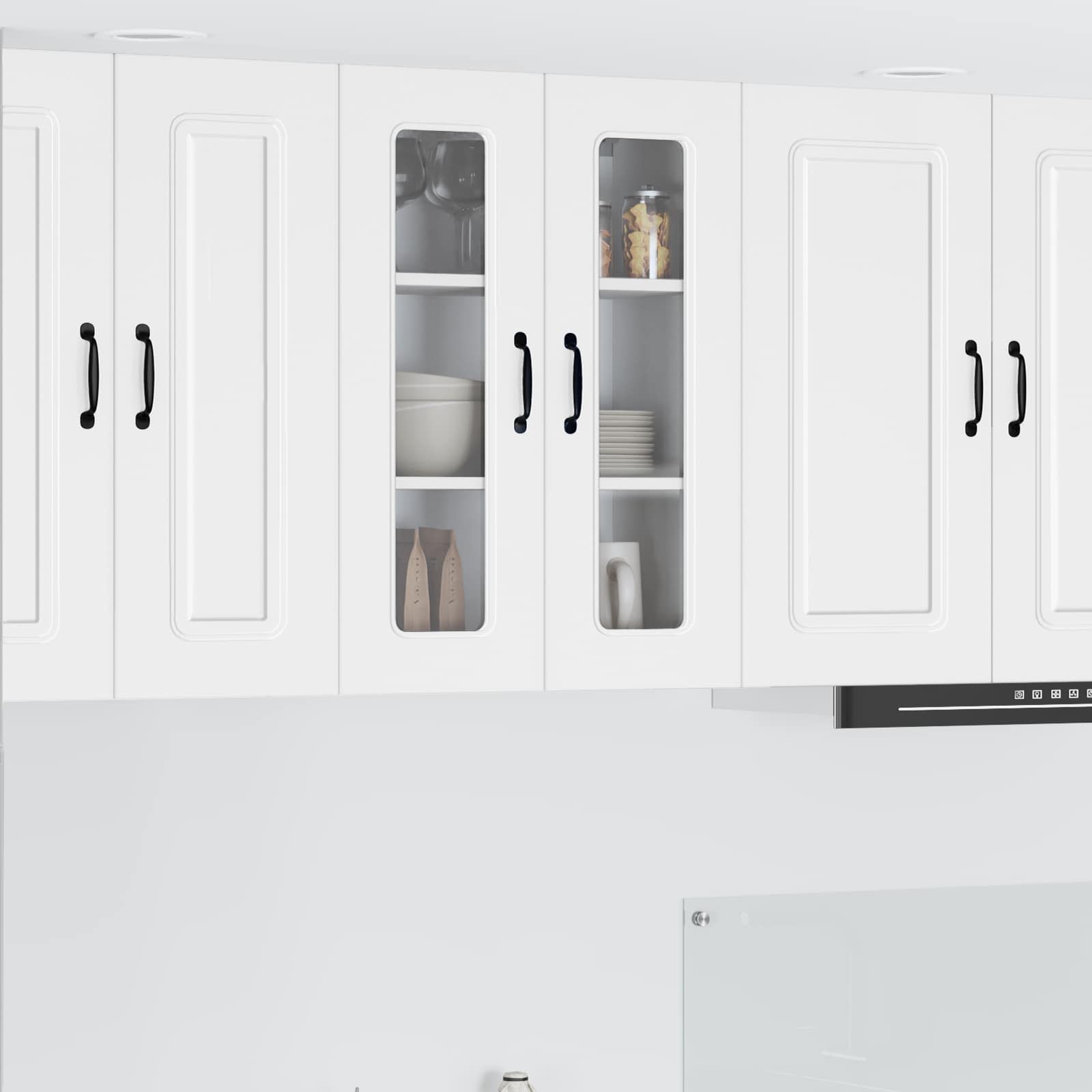 vidaXL Dishwasher Panel Kalmar White 60 x 31 x 80 cm Engineered Wood 1