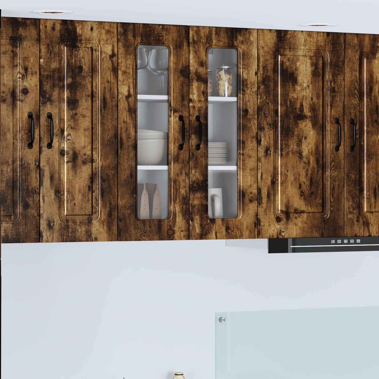 vidaXL Dishwasher Panel Kalmar Smoked Oak 60 x 31 x 80 cm 1
