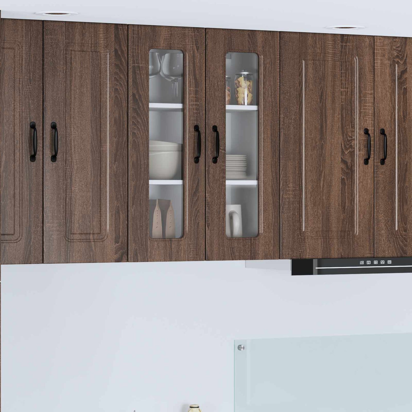 vidaXL Dishwasher Panel Kalmar Brown Oak 60 x 31 x 80 cm 1