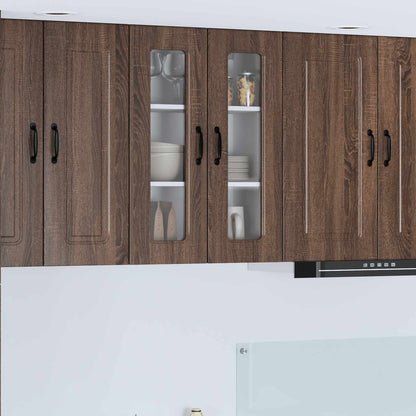 vidaXL Dishwasher Panel Kalmar Brown Oak 60 x 31 x 80 cm 1