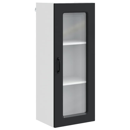 vidaXL Dishwasher Panel Kalmar Black 40 x 31 x 100 cm Engineered Wood 2