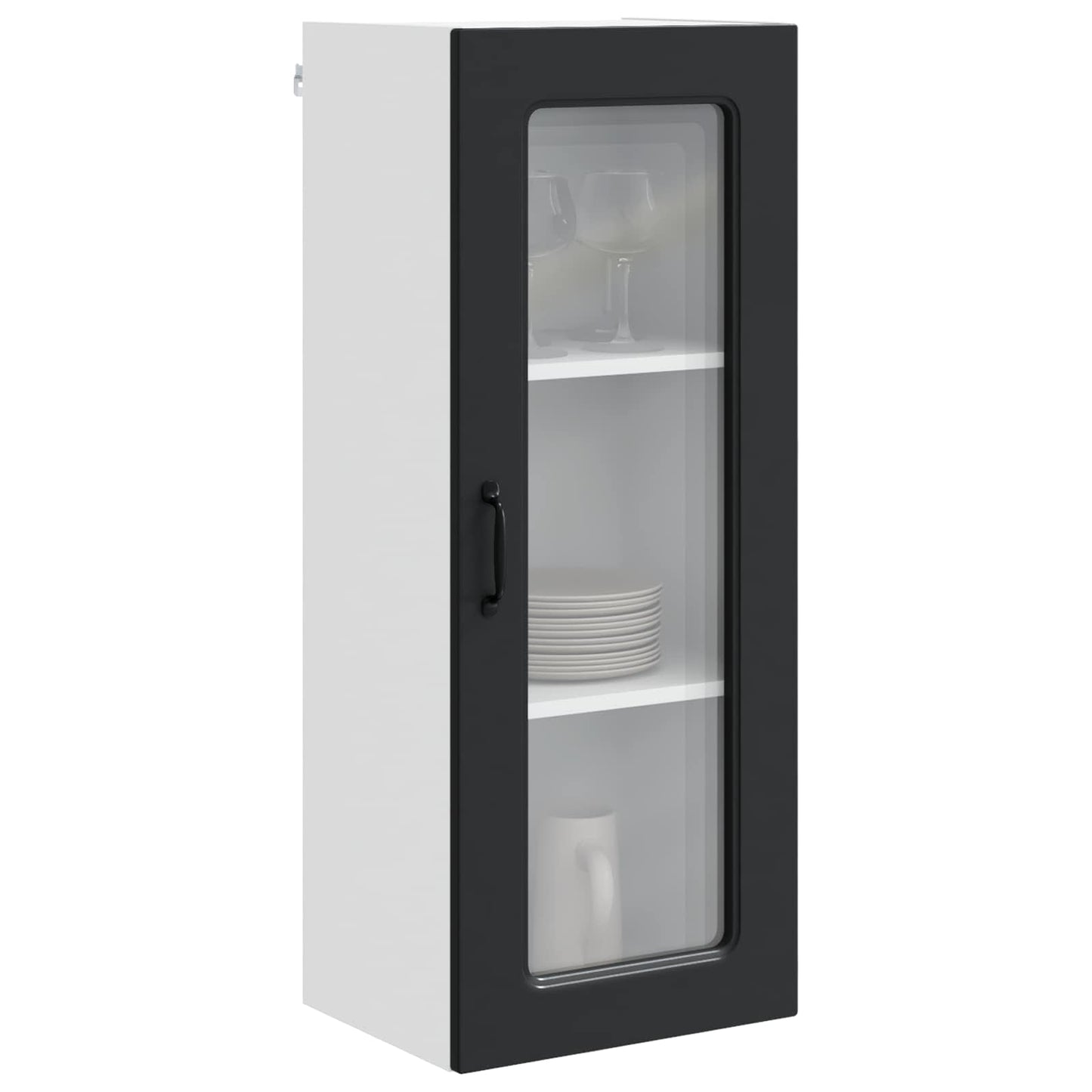 vidaXL Dishwasher Panel Kalmar Black 40 x 31 x 100 cm Engineered Wood 3
