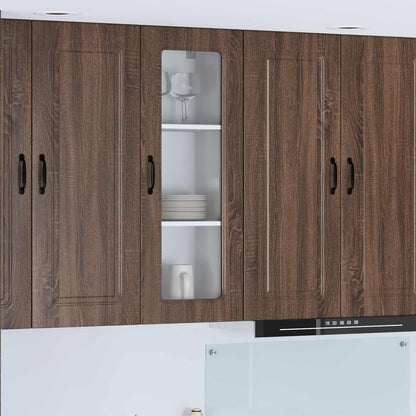 vidaXL Dishwasher Panel Kalmar Brown Oak 40 x 31 x 100 cm 1