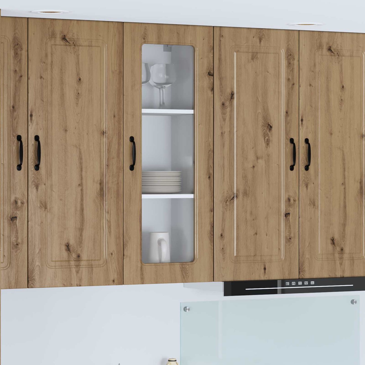 vidaXL Dishwasher Panel Kalmar Artisan Oak 40 x 31 x 100 cm 1