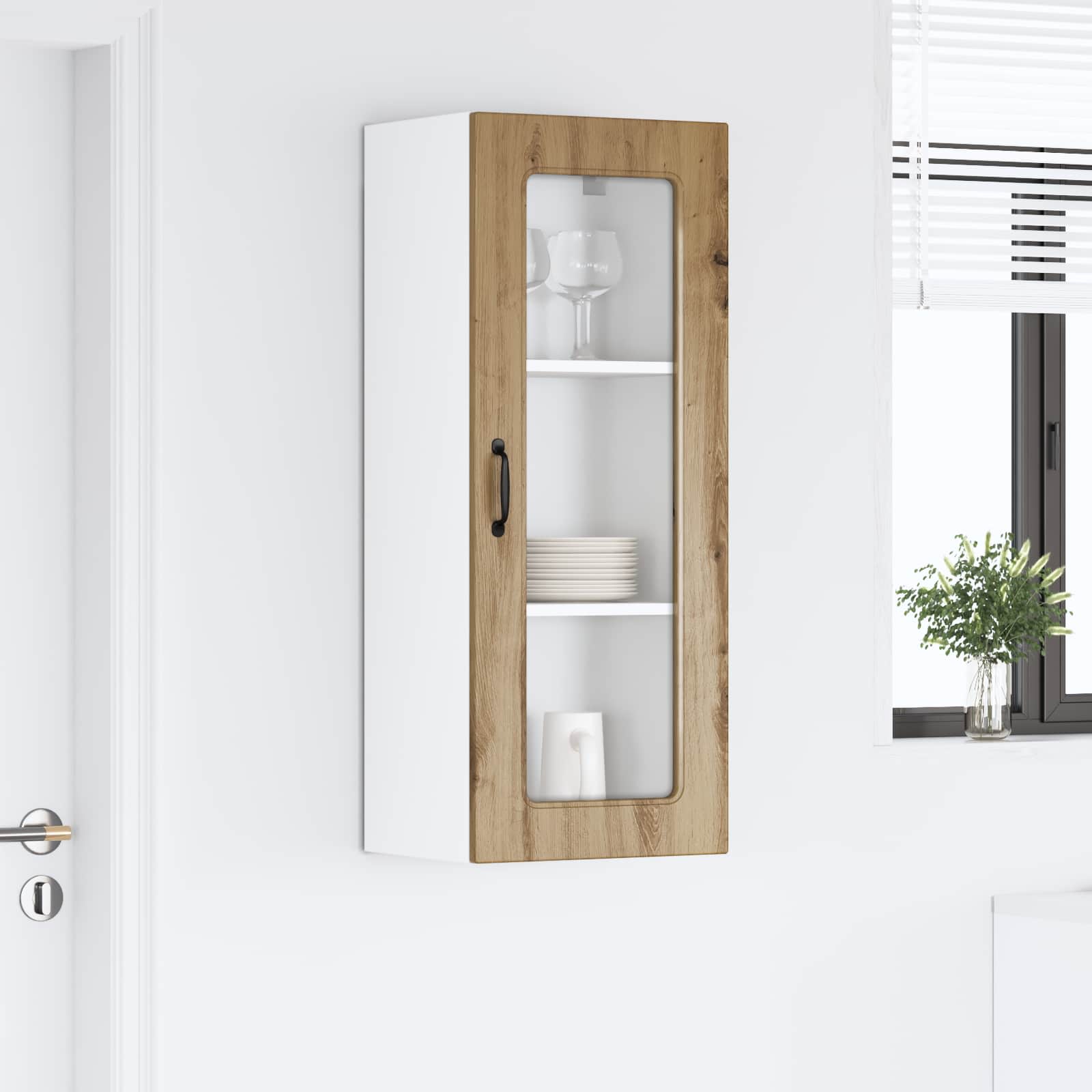 vidaXL Dishwasher Panel Kalmar Artisan Oak 40 x 31 x 100 cm 4