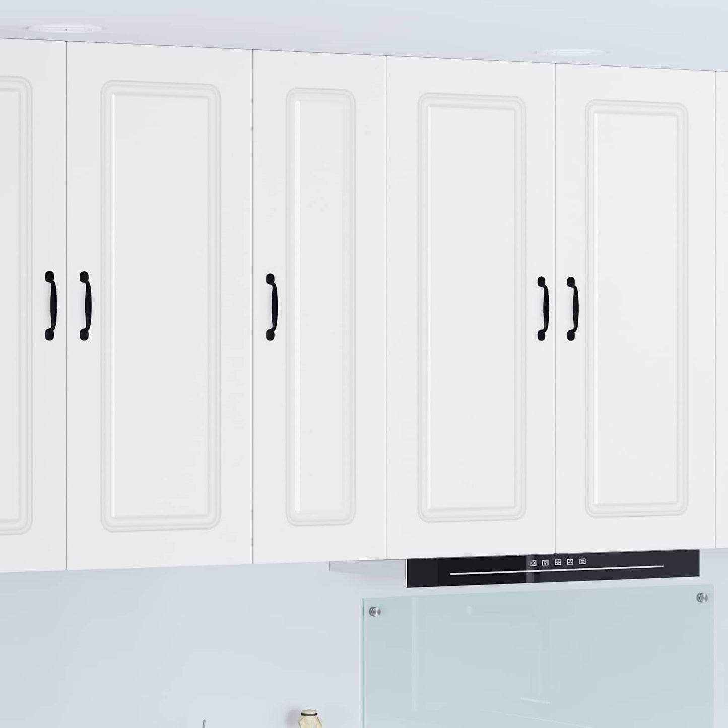 vidaXL Dishwasher Panel Kalmar White 30 x 31 x 100 cm Engineered Wood 1