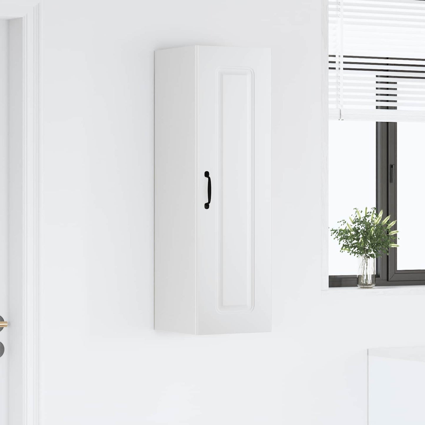 vidaXL Dishwasher Panel Kalmar White 30 x 31 x 100 cm Engineered Wood 4