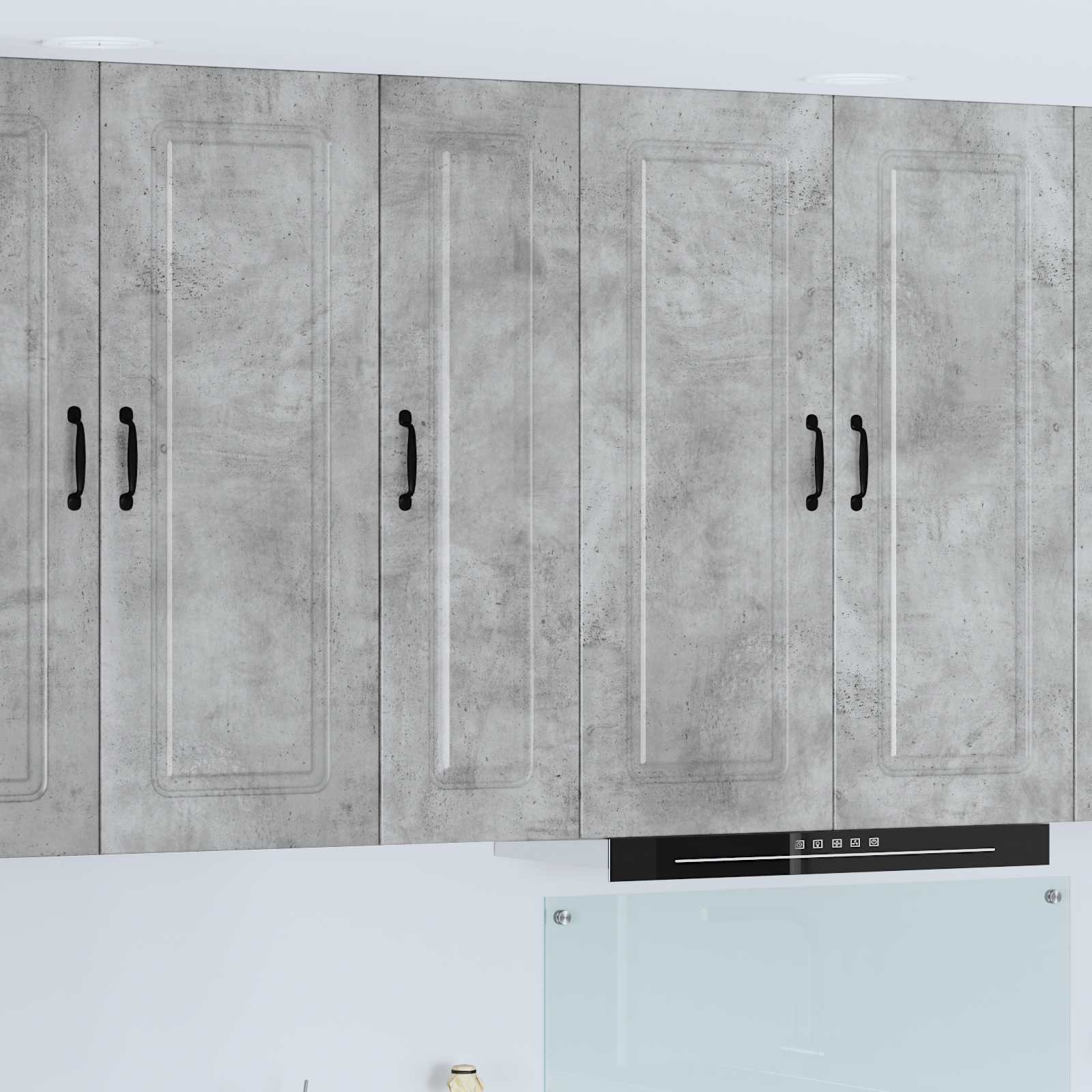vidaXL Dishwasher Panel Kalmar Concrete Grey 30 x 31 x 100 cm 1