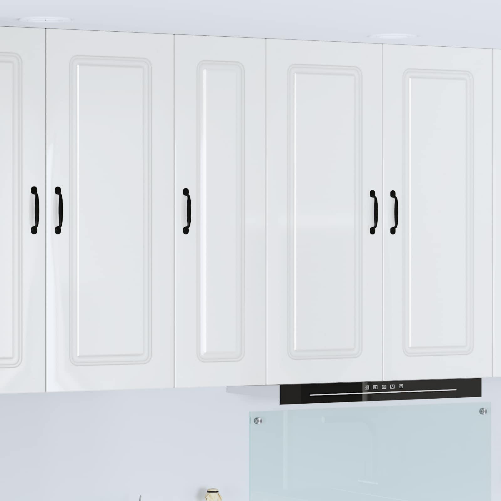vidaXL Dishwasher Panel Kalmar High Gloss White 30 x 31 x 100 cm 1